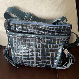 Brighton women’s bag.  Color: black&blue